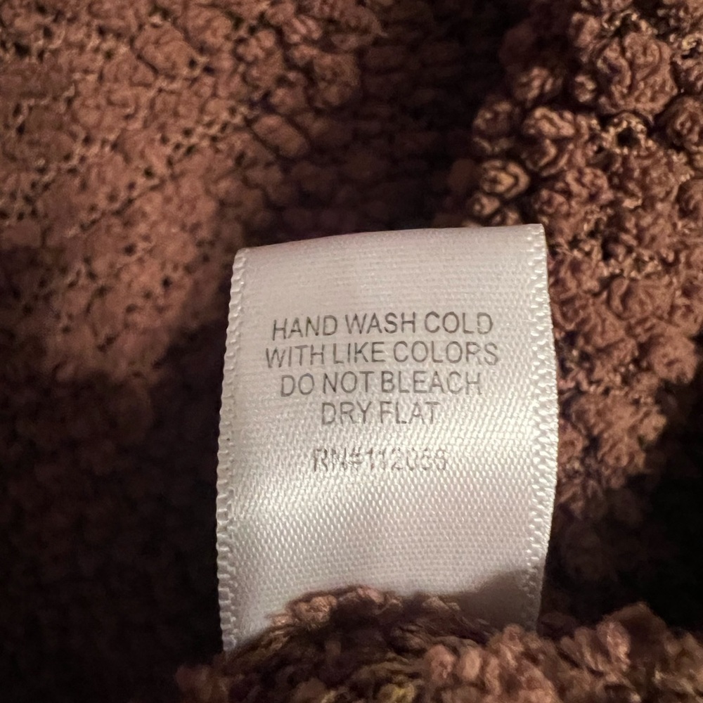 Zenana Textured Brown Sweater - Picture 5 of 7